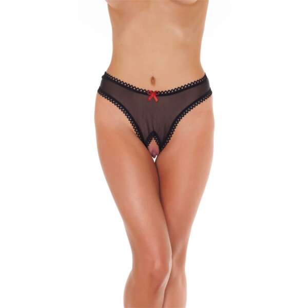 Open G-String Black One Size