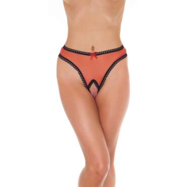 Open G-String Red One Size
