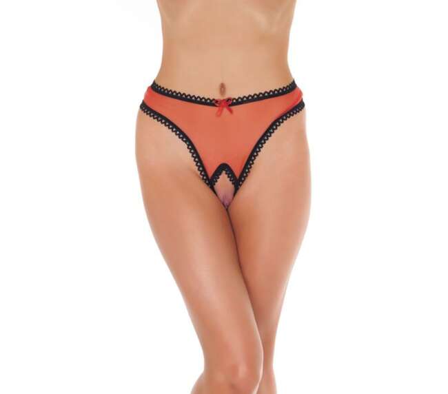 Open G-String Red One Size