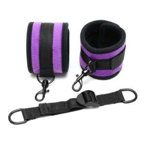 AnkleCuffs with Spreader Strap Adjustable Purple