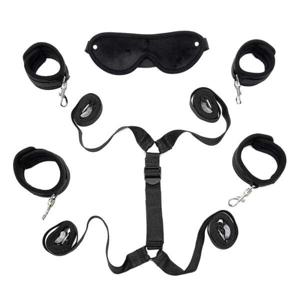 Under the Mattress Restraint Set Black – Image 3