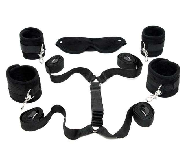 Under the Mattress Restraint Set Black