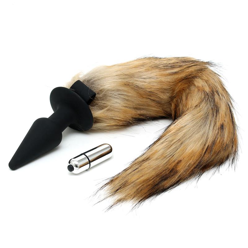 Vibrating Plug with Fox Tail – Image 3