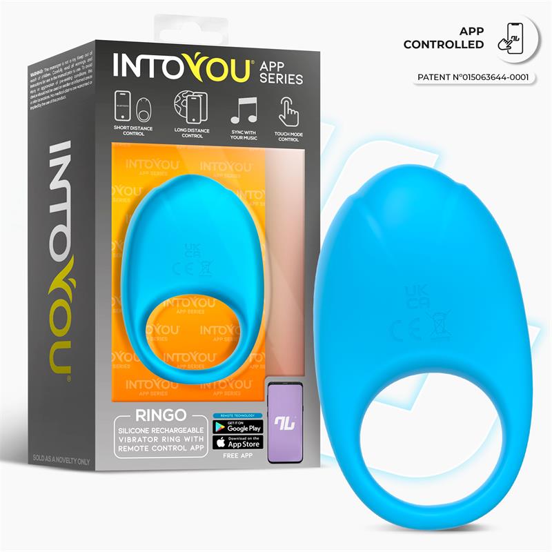 Ringo Vibrating Ring with App Unibody Blue – Image 6