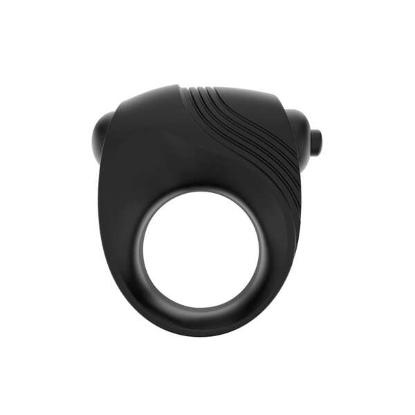 Romeri Ring + Vibrating Bullet Silicone Black – Image 6