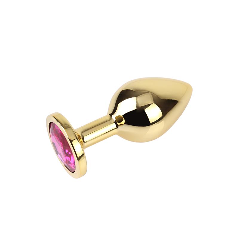 Rosy Gem Golden Anal Plug with Jewel Size M – Image 5