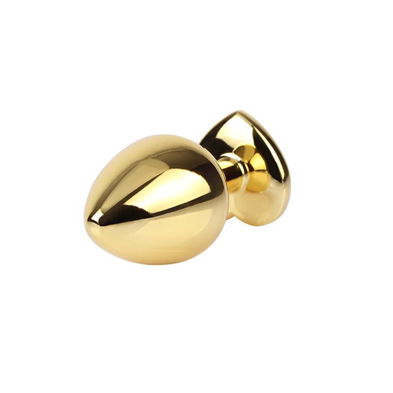 Rosy Heart Golden Anal Plug with Jewel Size M – Image 4