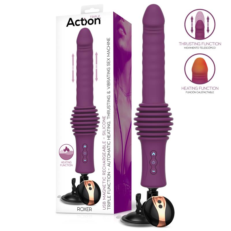 Roxer Heating, Thrusting and Vibrating Sex Machine with Remote Control