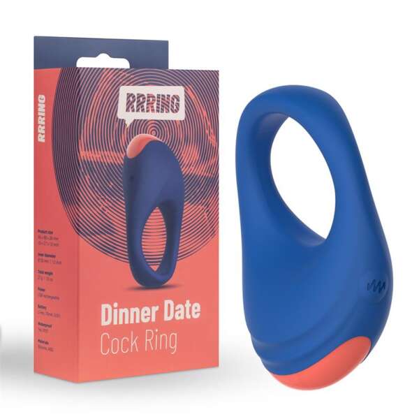 Rring Dinner Date Penis Ring with Vibration USB Silicone – Image 8