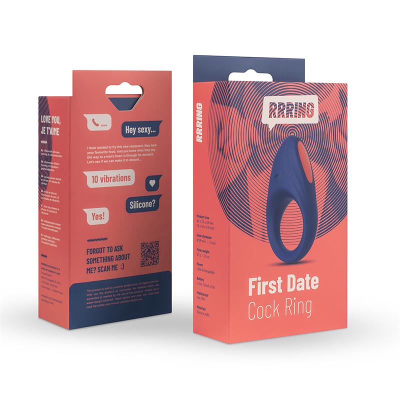 Rring First Penis Ring with Vibration USB Silicone – Image 4