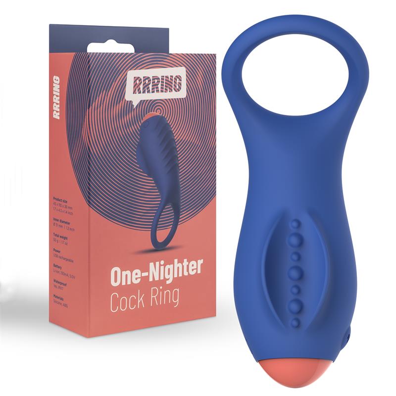 Rring One Nighter Penis Ring with Vibration USB Silicone – Image 6