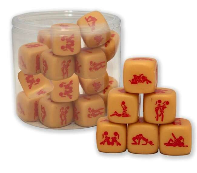 Rubber Hard Dice Gold Edition Lesbian Version 1 Die