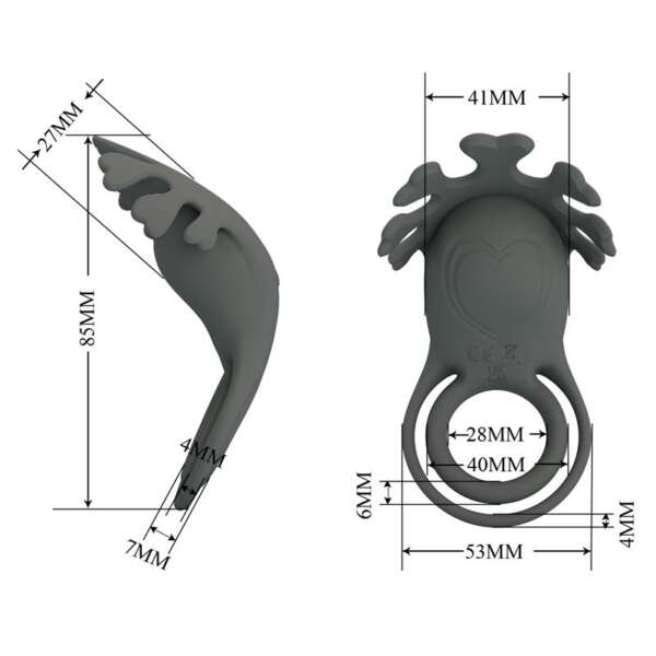 Ruben Vibrating Double Cock Ring – Image 6