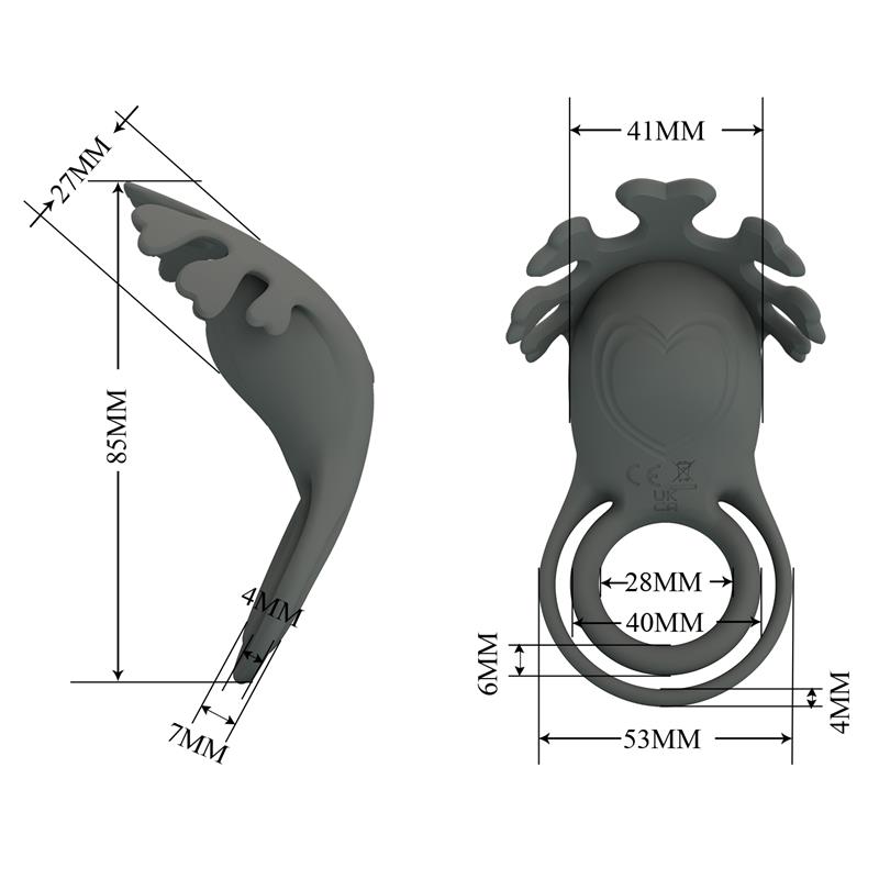 Ruben Vibrating Double Cock Ring – Image 6