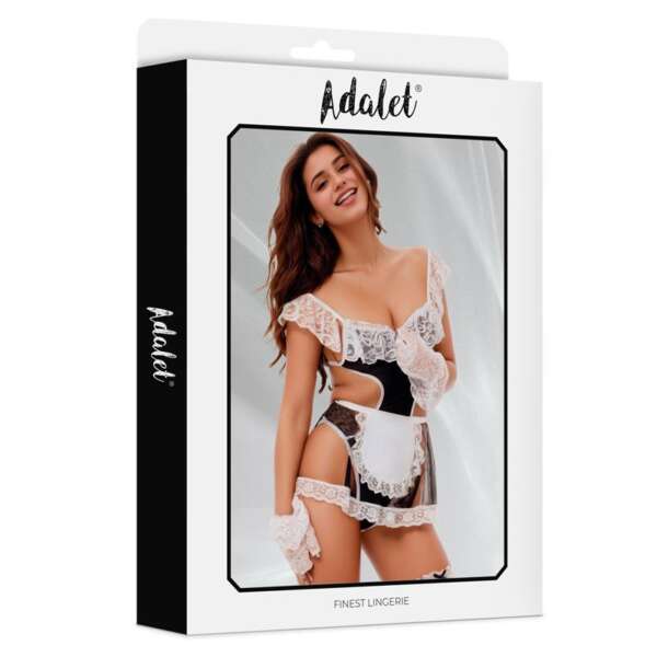 Rylee Bodysuit, Apron, Gloves and Leg Ring Costume – Image 4