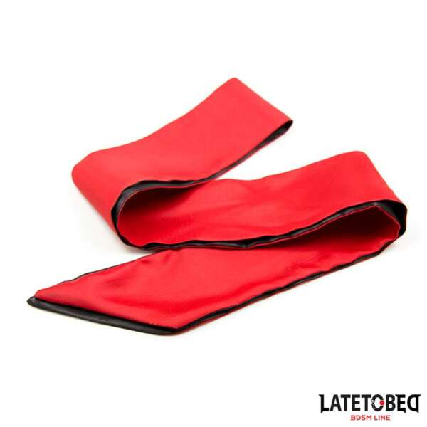 Satin  Blindfold Red and Black