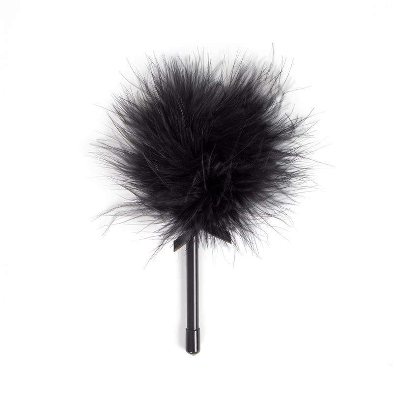 Secret Play Black Marabou Duster – Image 3