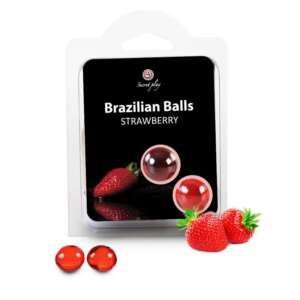 Secret Play Set 2 Brazilian Balls Strawberry Aroma