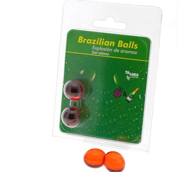 Set 2 Brazilian Balls Explosion Strawberry and Champnage Aroma