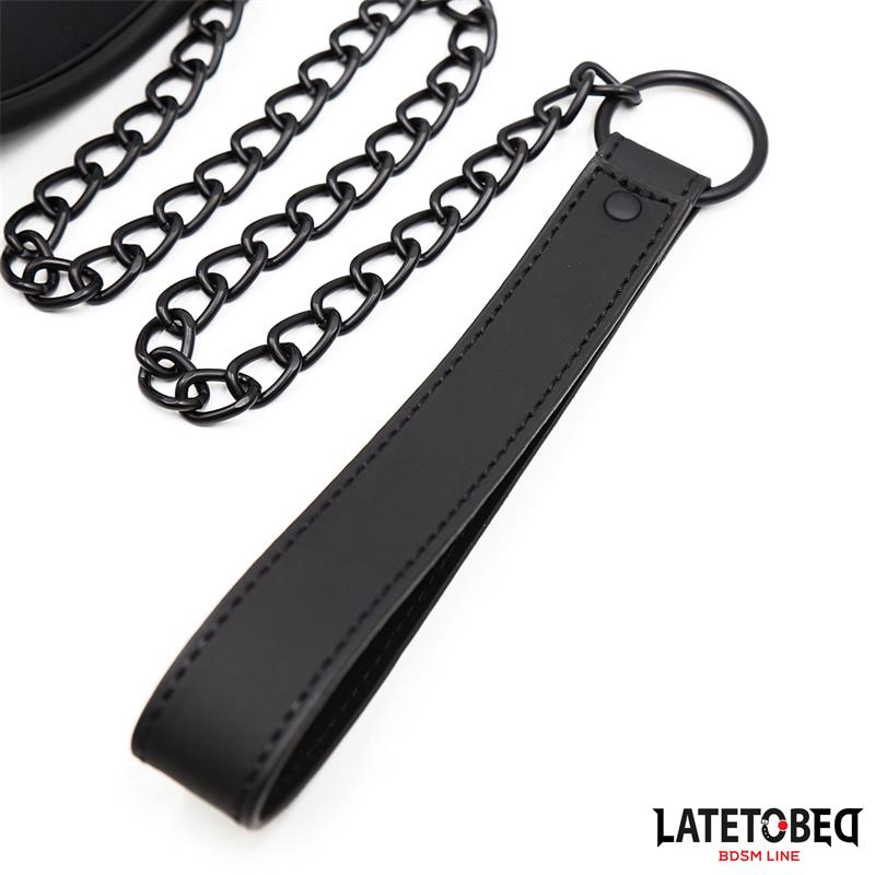 Set Collar and Leash Neoprene Black - Image 4
