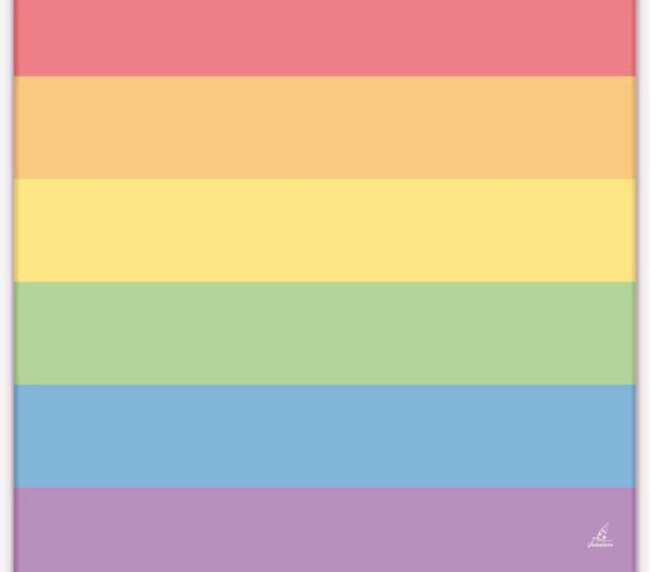 Set of 20 Napkins with the LGBT+ Colors