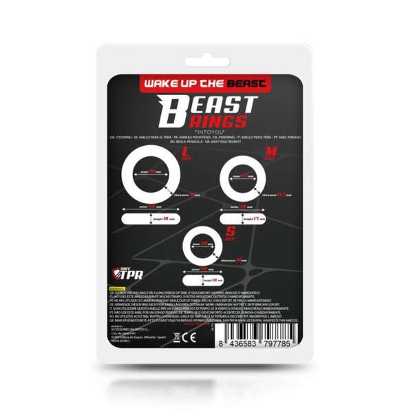 Set of 3 Cock Rings Flexible Clear – Image 3