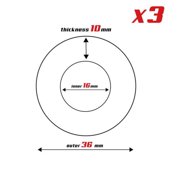 Set of 3 Penis Ring 3 Colors 1.6 cm – Image 4