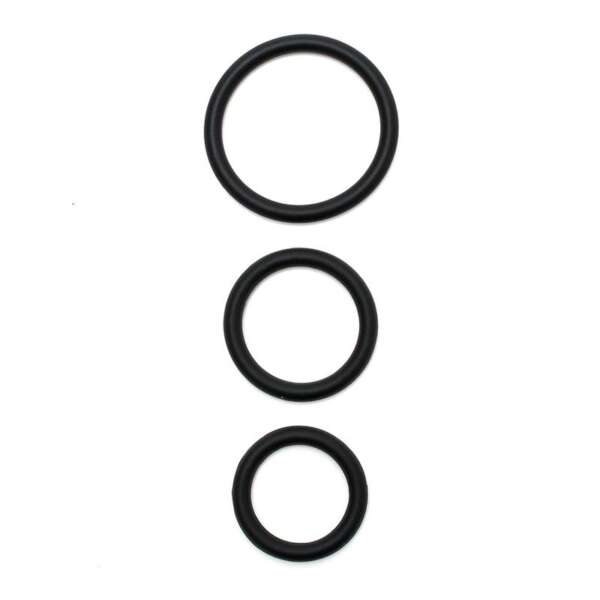 Set of 3 silicone penis rings – Image 3