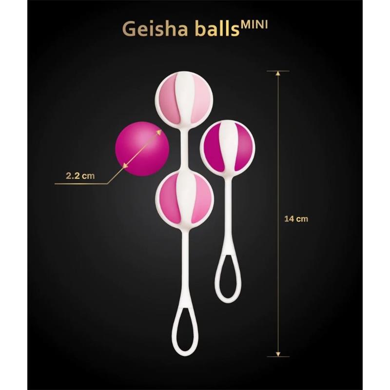 Set of 4 Geisha Balls Mini Raspberry – Image 5