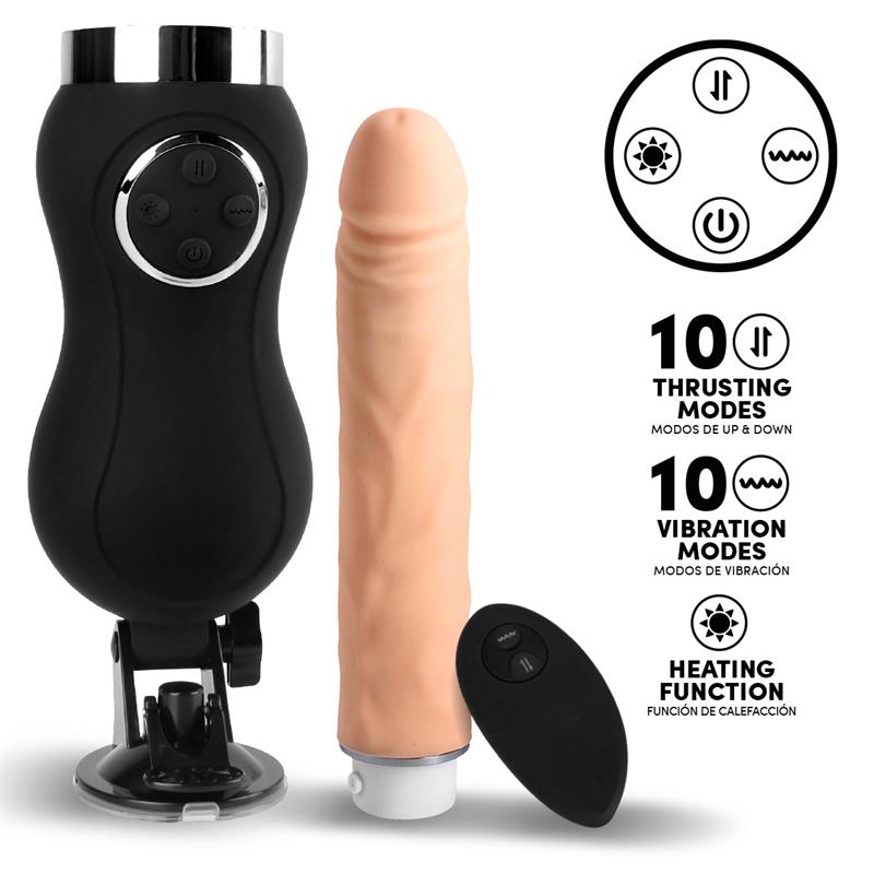Sex Machine Vibration, Thrusting and Heat Remote Control USB – Image 4