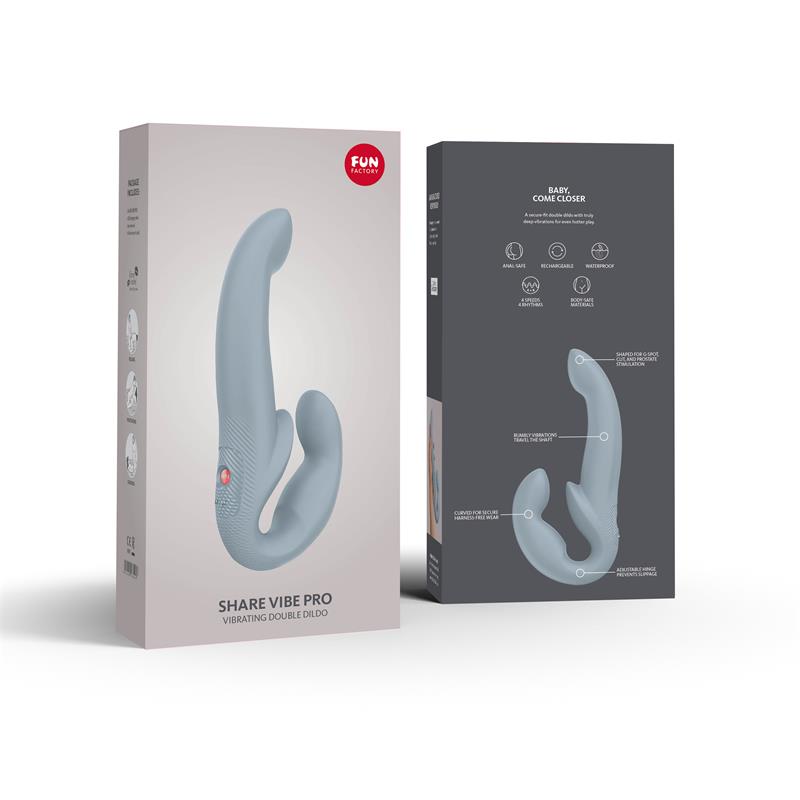 Share Vibe Pro Double Vibrator Cool Grey – Image 4