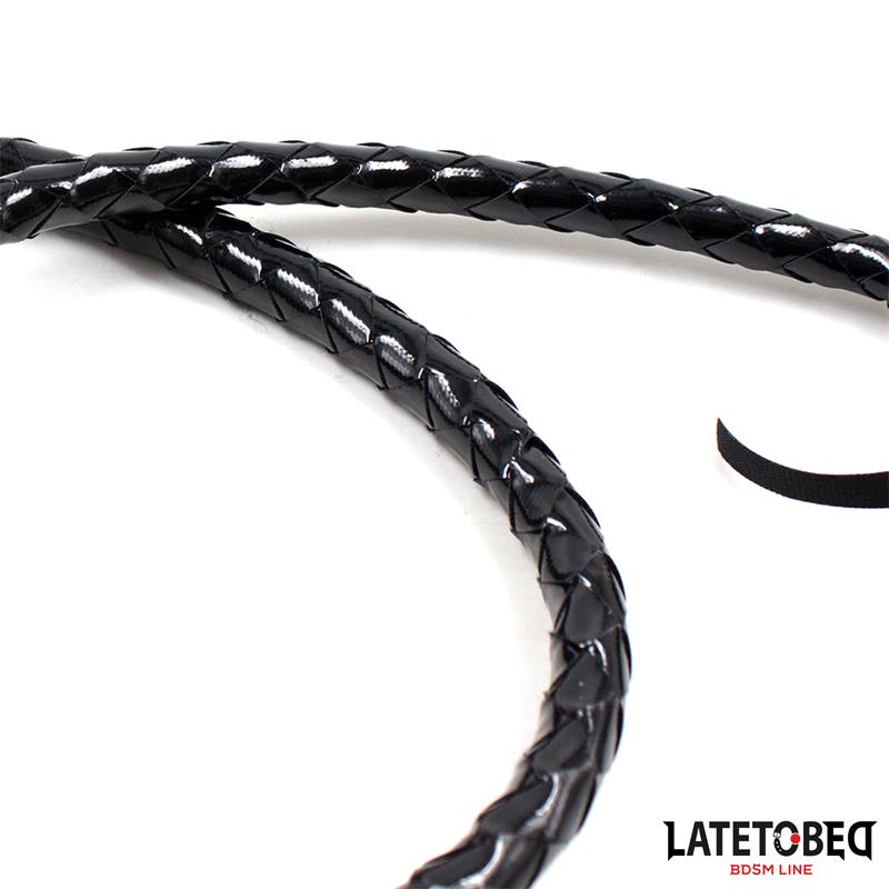 Shiny Black Long Whip 138cm – Image 3