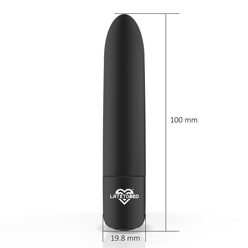 Shoty Vibrating Bullet USB 10 Speeds Powerful Motor Black – Image 3