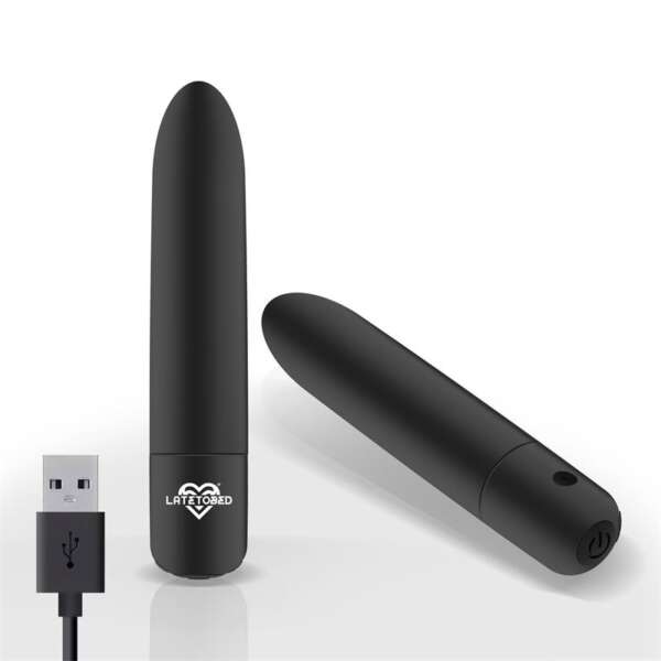 Shoty Vibrating Bullet USB 10 Speeds Powerful Motor Black – Image 7