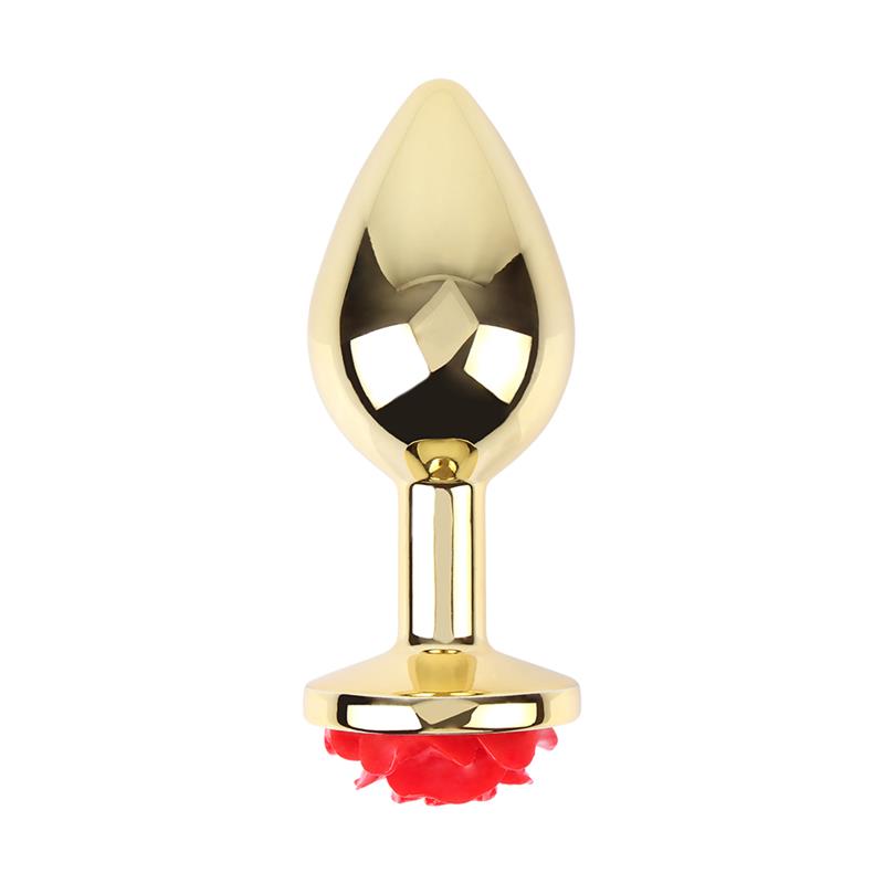 Showy Rose Anal Plug with Rose Jewel Size L – Image 4