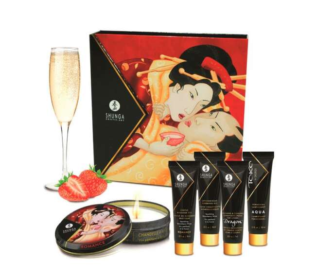 Shunga Geisha Secrets Kit Vino Espumoso