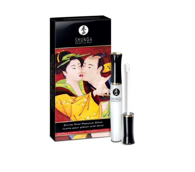 Shunga Gloss for Oral Pleasure Wine Strawberry