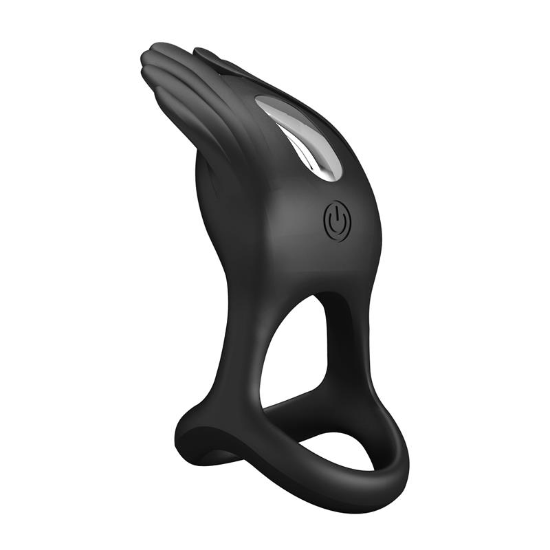Silas Vibrating Penis Ring Black ā Image 4
