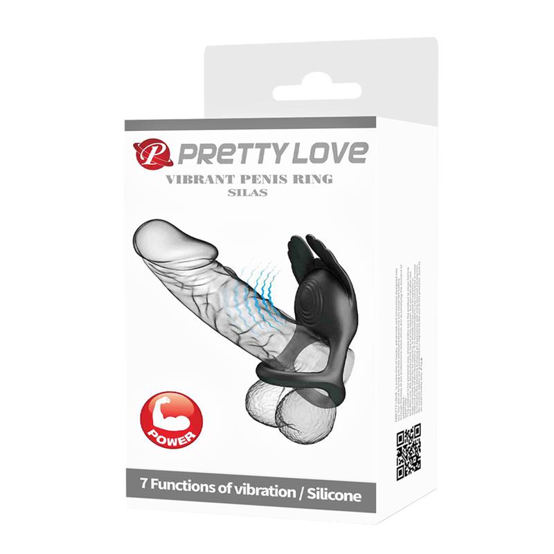Silas Vibrating Penis Ring Black ā Image 11