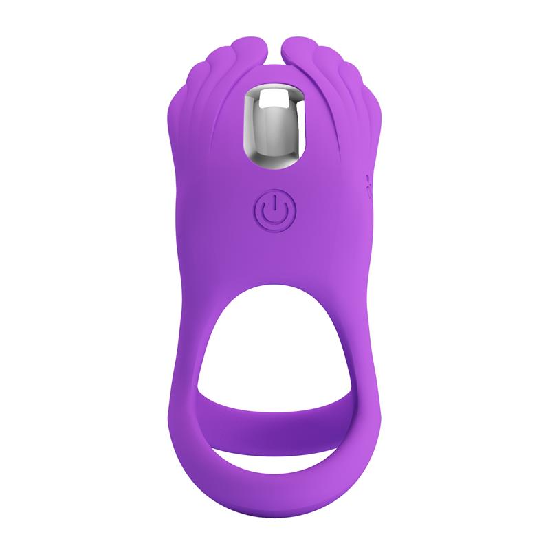Silas Vibrating Penis Ring Purple ā Image 4