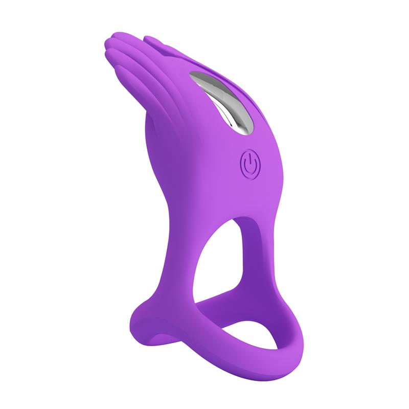 Silas Vibrating Penis Ring Purple ā Image 7