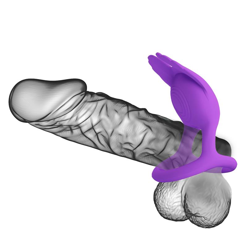 Silas Vibrating Penis Ring Purple ā Image 8