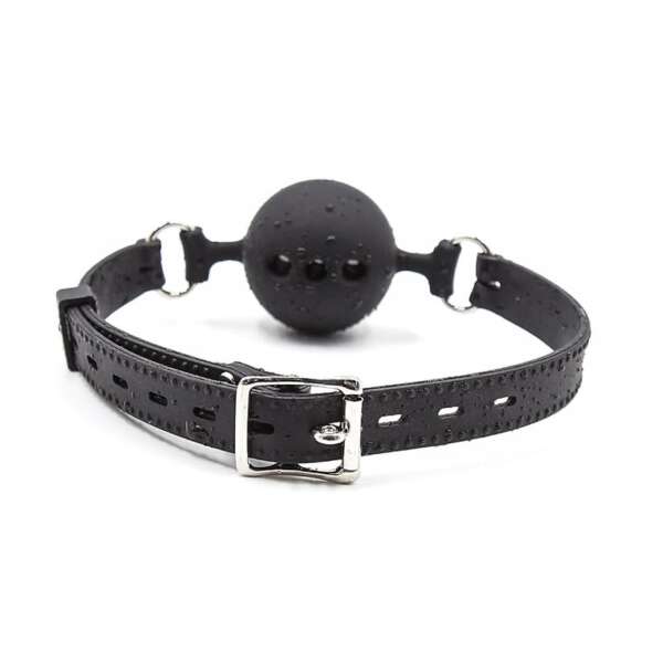 Silicone Breathable Ball Gags 4,5 cm Size M Black – Image 4