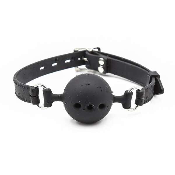 Silicone Breathable Ball Gags 4,5 cm Size M Black – Image 5