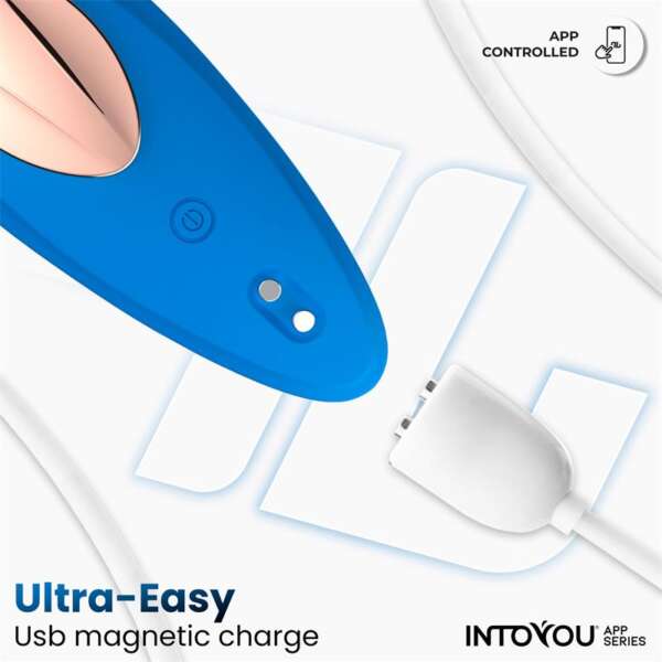 Silicone Panty Vibrator with App Blue – Image 6