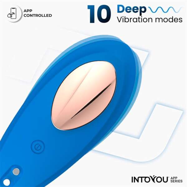 Silicone Panty Vibrator with App Blue – Image 9