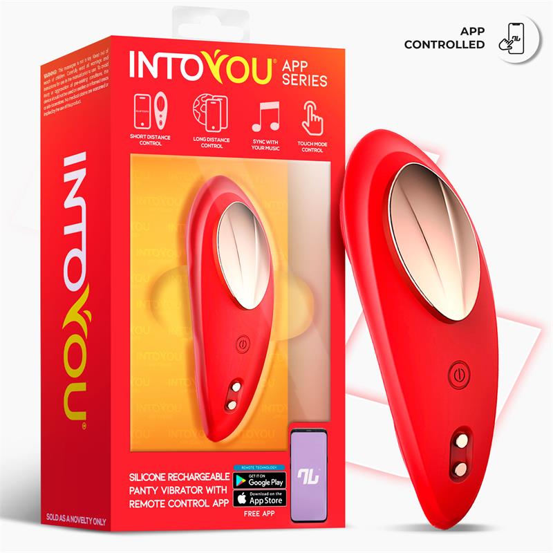 Silicone Panty Vibrator with App Layer Red – Image 4