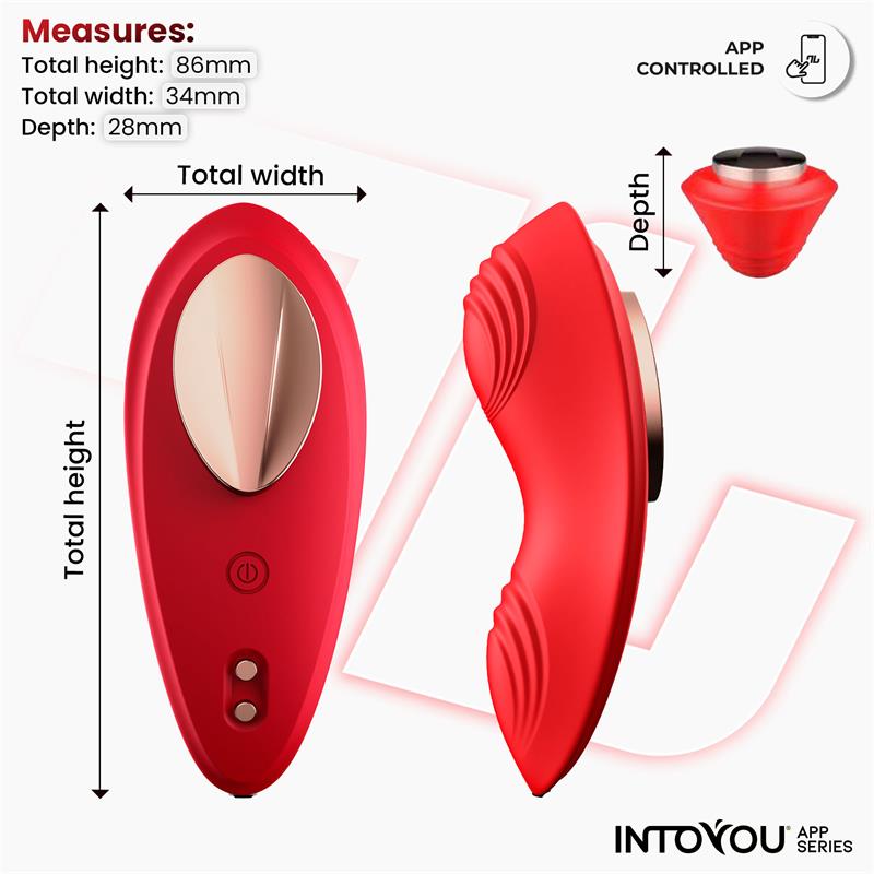 Silicone Panty Vibrator with App Layer Red – Image 5