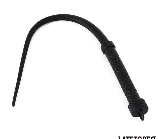 Silicone Whip Black 63.5cm