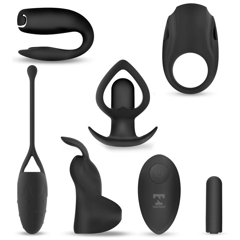 Six-In-One Vibrating Bullet and 6 Silicone Accessories Kit – Image 9